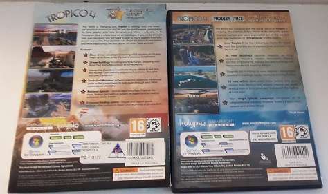PC dvd rom Games -   Tropico 4 and  Tropico 4 modern times