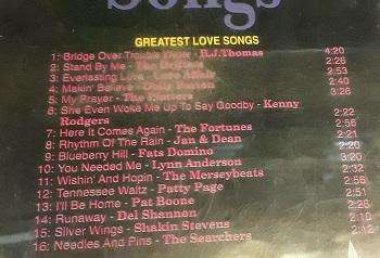 CD Music - Greatest Love Songs