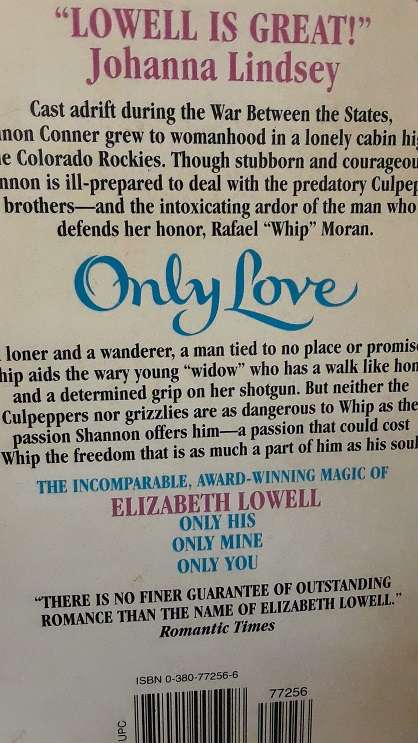 BOOKS -   Only Love , Elizabeth Lowell