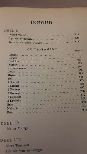 Book : Die Bybel deel 1 en 2  met verklarende aantekeninge 1958