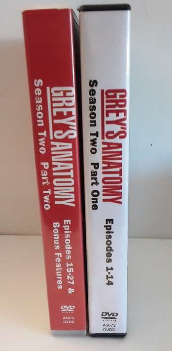 DVD Movie - Grey's Anatomy , Season Two Part one and two , 27 episodes