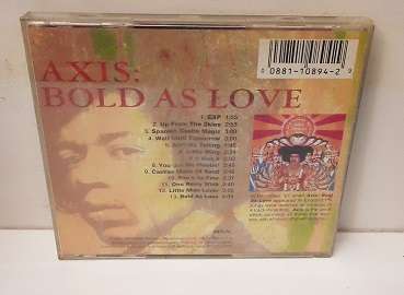 Music CD : Axis , the Jimi Hendrix Experience - good condition