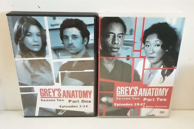 DVD Movie - Grey's Anatomy , Season Two Part one and two , 27 episodes
