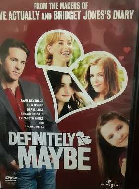 DVD Movie - Definitely Maybe , Ryan Reynolds  - good condition
