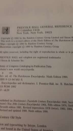 Book : Webster's New World Encyclopedia