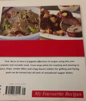Book : My Favourite  Recipes , ham bacon and ham , in colour