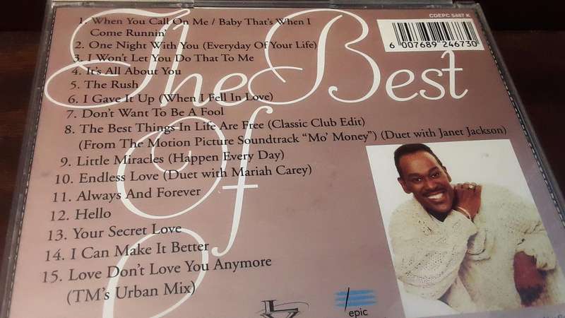 CD music  : Luther  Vandross , the best of love