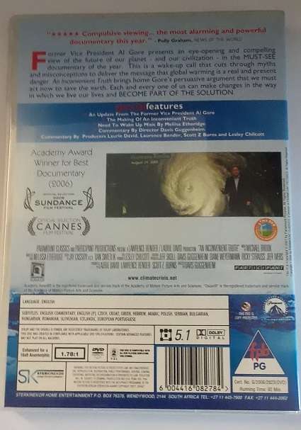 DVD movie  :  An Inconvenient Truth    - good condition