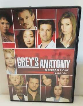 DVD Movie - Grey's Anatomy , Season four  5 disc set  -  17 episodes