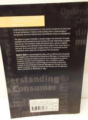 Book :  Understanding the Consumer , A Psychological Approach - David A Statt
