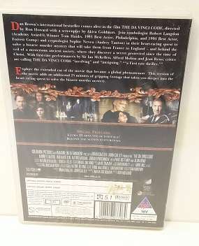 DVD movie  :   The Da Vinci's Code   2 disc