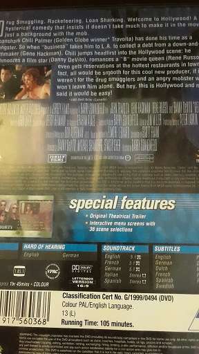 DVD Movie -  Get Shorty - good condition