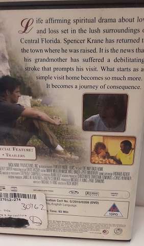 DVD movie   : The Way Back Home
