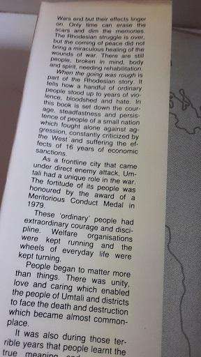 Book : When The Going Was Rough - A Rhodesian Story James MacBruce , hardcover