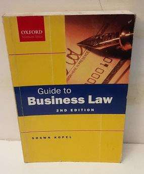 Book :  Guide to Business Law , Shawn Kopel