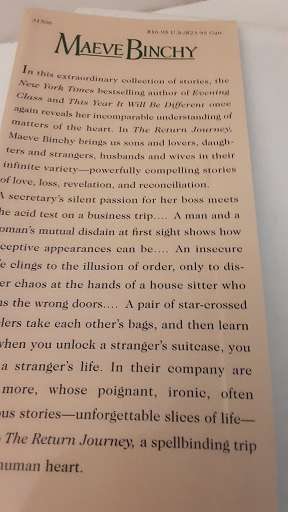 Book  :  The Return Journey , Maeve Binchy - hardcover