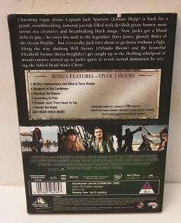 DVD movie  : Pirates of the Caribbean , Dead  Man's  Chest in cover and sleeve cover