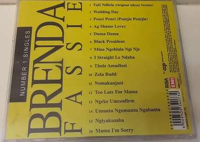 CD Music -  Brenda Fassie  - good condition