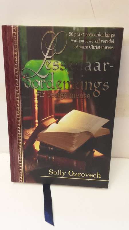 BOOK -Lessenaar  Oordenkings  - vir besige mense  - Solly Ozrovech