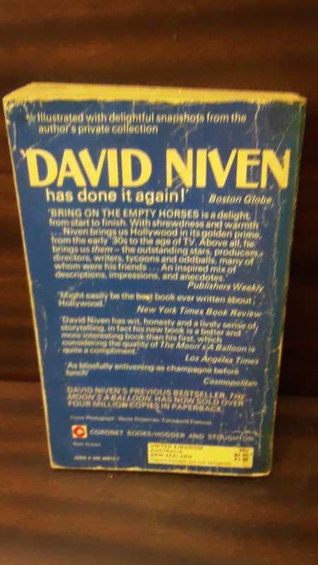 Book -  Bring on the empty horses , David Niven