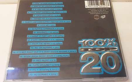 CD Music -  100% Top 20  , good Condition
