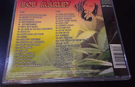 CD Music -  Bob Marley  Double the hits  21 songs - 2 CD's  - good condition