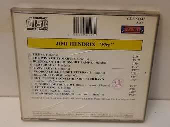 cd music -  Jimi Hendrix Fire - good condition