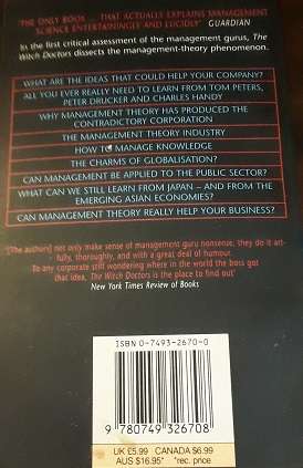 Books :     The Witch Doctors - of Economics