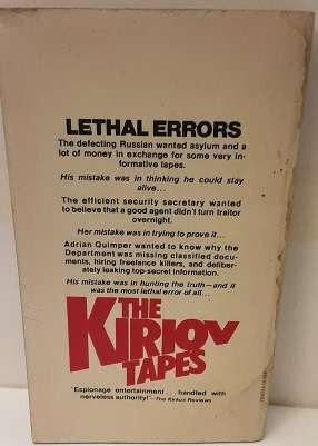 Books   -   The Kiriov tapes , Owen Sela