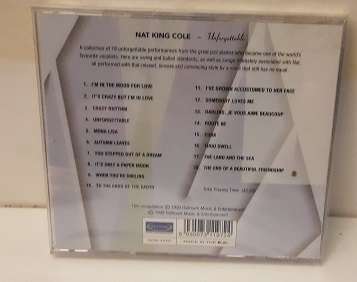 CD Music -  Nat King Cole   - excellent condition sealed