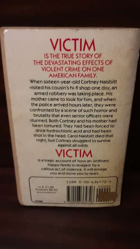 Book -  Victim The other side of Murder , Gary Kinder