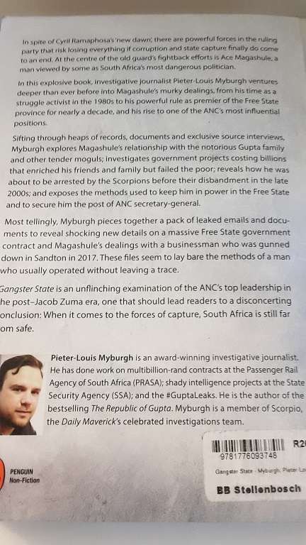 Books : Gangster State - Pieter - Louis Myburgh