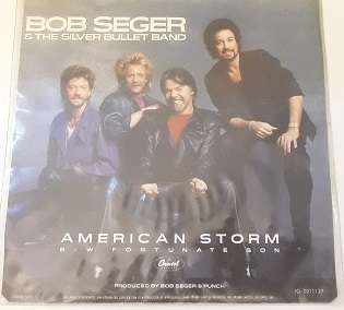 Vinyl Record  - 7" ,  Bob Seger  ,AMERICAN STORM- good condition