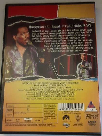 DVD movie   - Eddie Murphy RAW