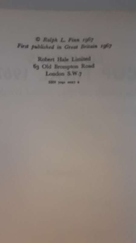 Books - London Cup Final 1967 , how Chelsea and Spurs Reached Wembley  - 1967 - Ralph L Finn