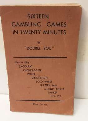 Book :  Sixteen Gambling Games in Twenty Minutes