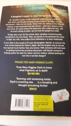 Book :   The Lost Years - Mary Higgins Clark