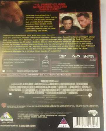 DVD movie  :  Collateral Damage , Schwarzenegger