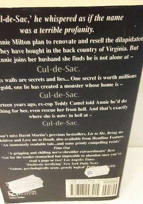 Book  - Cul-de-Sac , David Martin