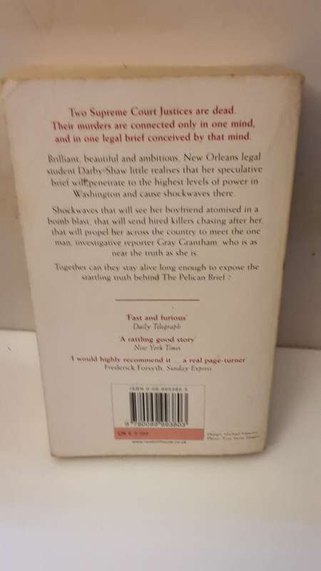 Book : The pelican brief , David Grisham