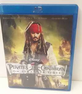 DVD Movie  -  Pirates of the Caribbean on Stranger Tides 2 disc , Blu - ray - good condition
