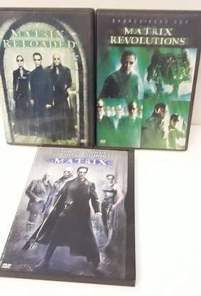DVD movie  : Matrix Trilogy of 3 movies - good condition