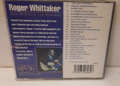 CD Music - Roger Whittaker - excellent condition