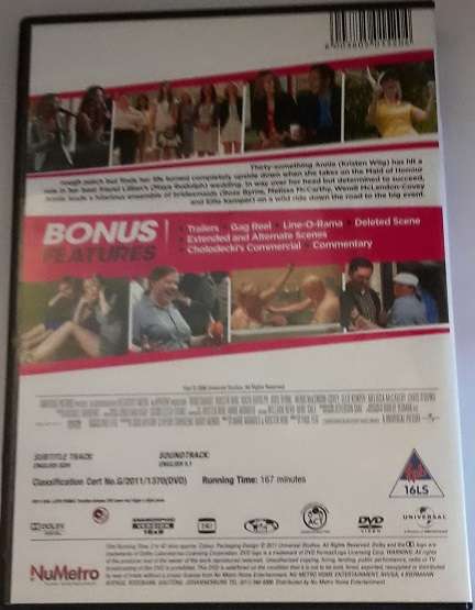 DVD movie  : Brides Maids  , good condition