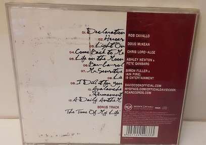 CD  music -   David Cook  - good condition
