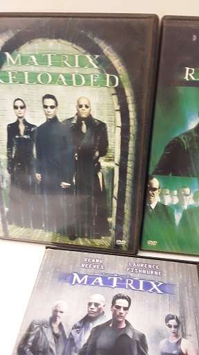 DVD movie  : Matrix Trilogy of 3 movies - good condition