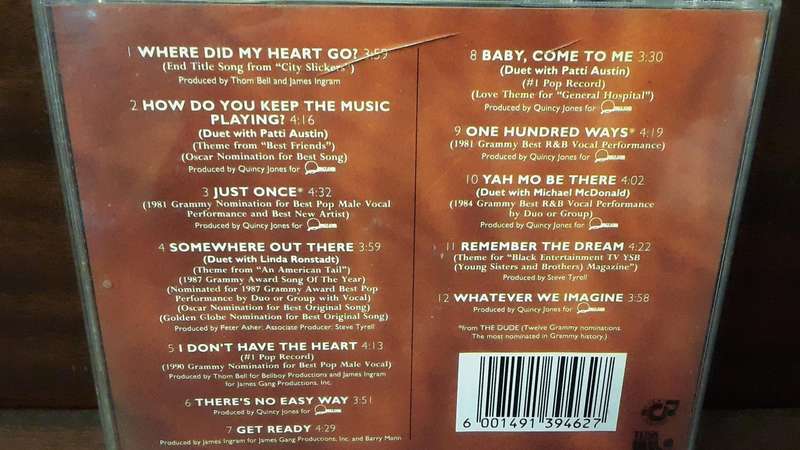 CD music :  James Ingram , the power of great music