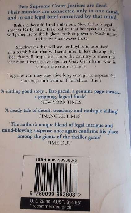 Books  : The Pelican Brief  - John Grisham