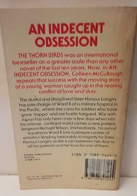Book :  An Indecent Obsession - Colleen McCullough