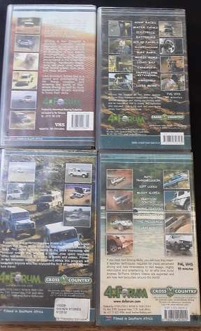 VHS Tapes - 4 x 4 Adventure driving - Andre St Pierre White